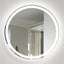 Modern Round LED Mirror with Touch Switch | 5mm Copper-Free Glass | 6000-6500K Daylight